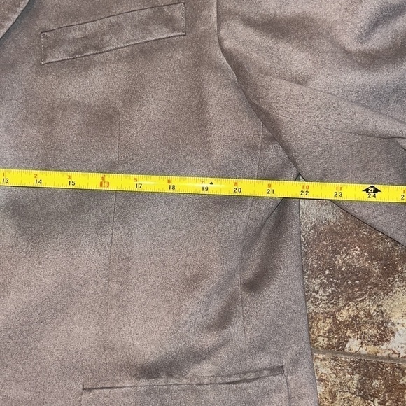 Men’s faux suede CHAPS Ralph Lauren 3 button sports coat tanXL - Picture 12 of 14